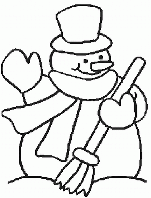 Bałwany kolorowanki